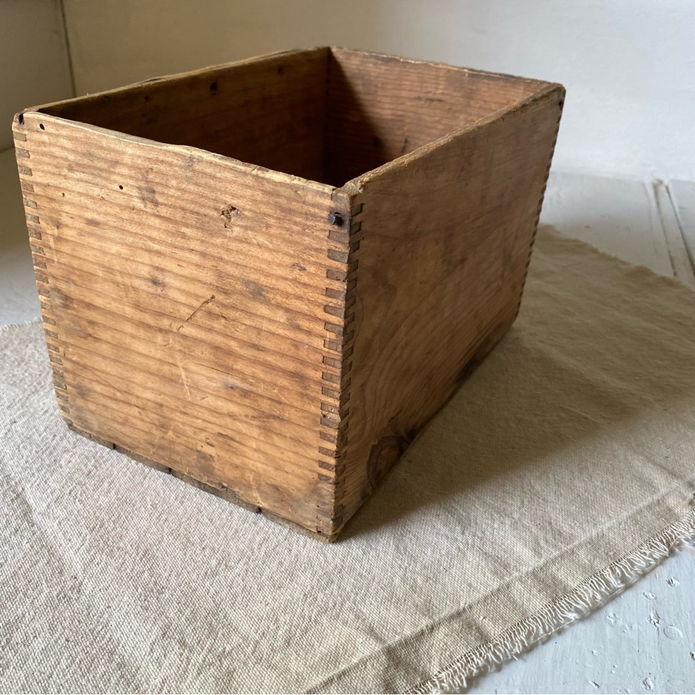 Wooden Box Antique Vintage Old Rustic Decor